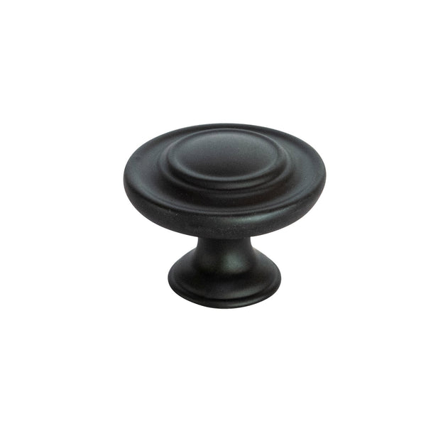 Taskmaster 37mm Matte Black Cabinet Knob - 37mm