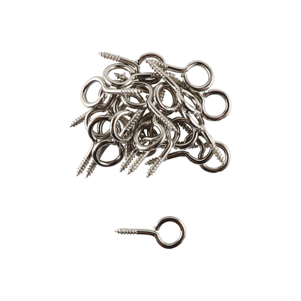Everhang 7mm Screw Eye Hook - 25 Pack
