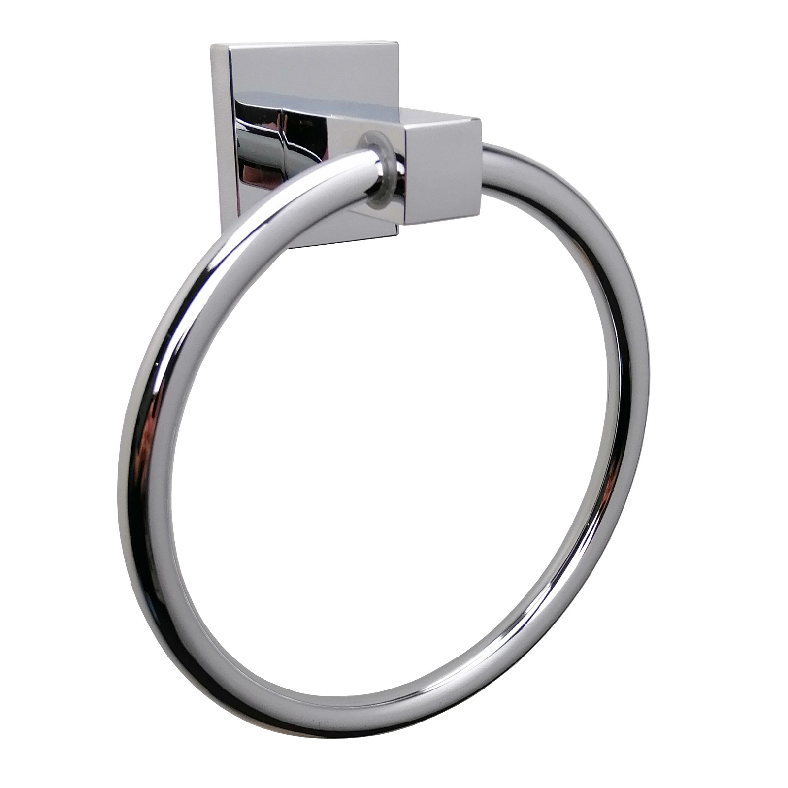 Barelli Black Matte Piazza Single Towel Ring - Image 1 of 7