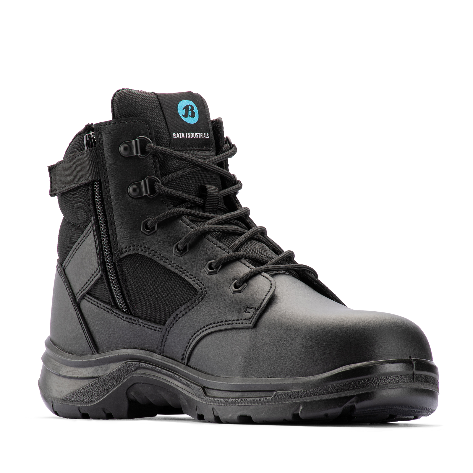 Bata Industrials Men's Black Bobcat Zip Side Safety Boot UK Size 8 - Image 1 of 1