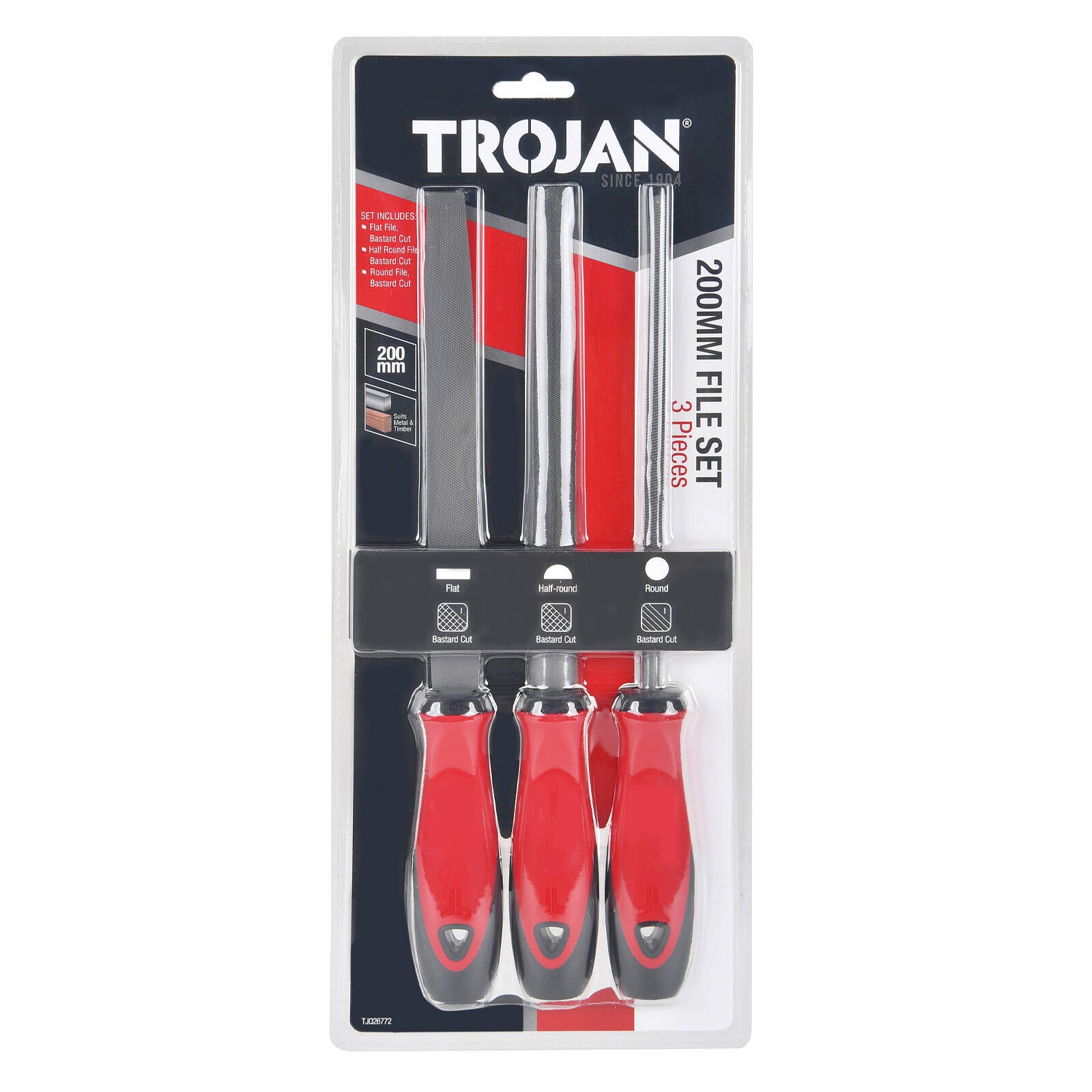 Trojan 3 Piece FIle Set - Image 3 of 4