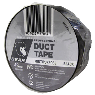 Bear 48mm x 30m Silver PVC Duct Tape - 30m Silver