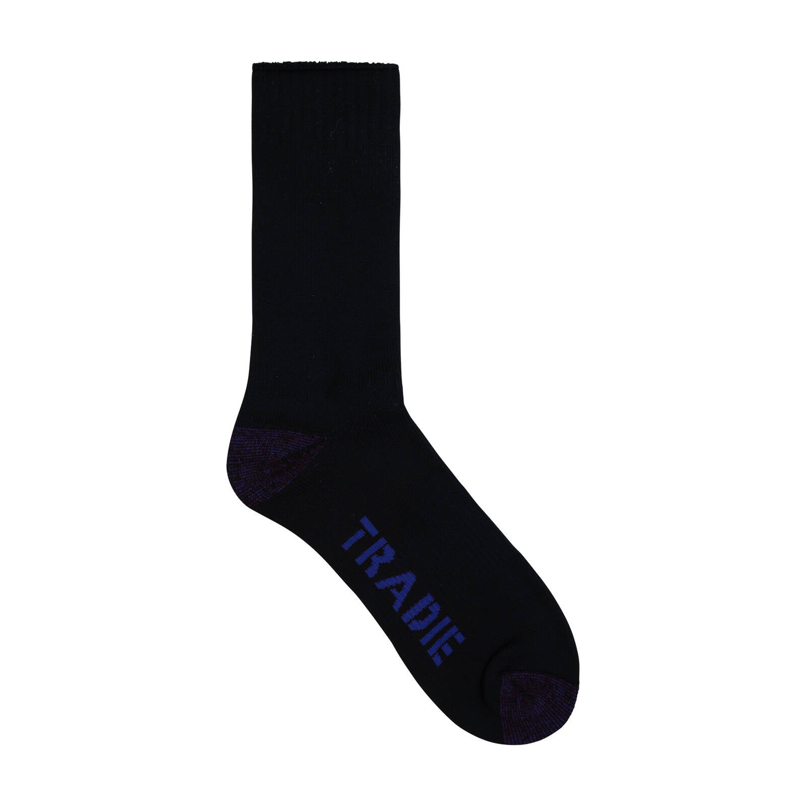 Tradie Men's Black Heavy Duty Work Crew Socks 3 Pack Size 7-10 - Image 7 of 15