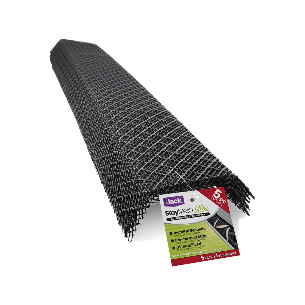 Jack 1m StayMesh Plastic Ultra Gutter Guard Strip - 5 Pack - Image 1 of 5