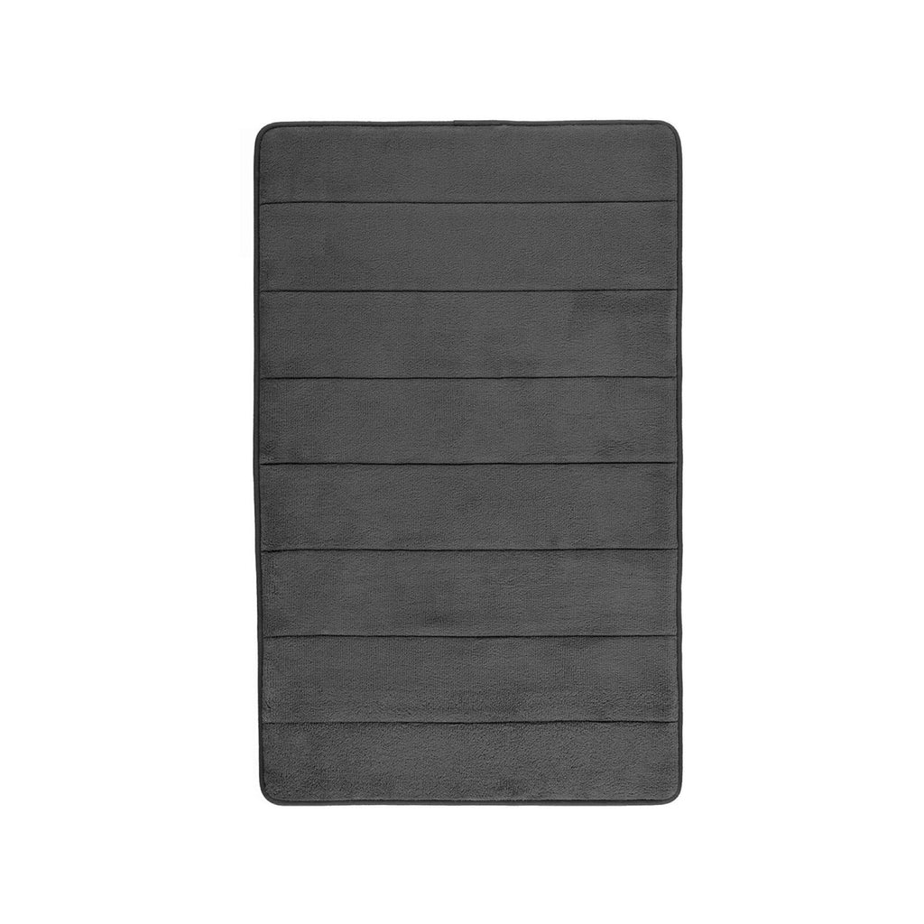 Barelli Bath Mat Rectangular 50cm x 80cm Non-Slip Memory Foam Grey - Image 1 of 3