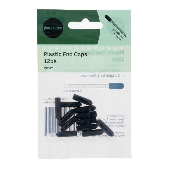 Garden Zen Plastic End Caps - 12 Pack