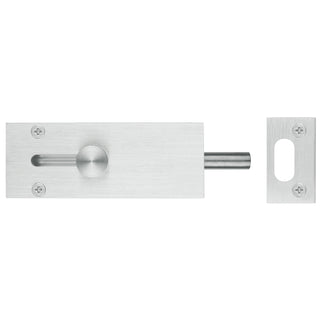 Delf 100mm Satin Chrome Door Drop Bolt